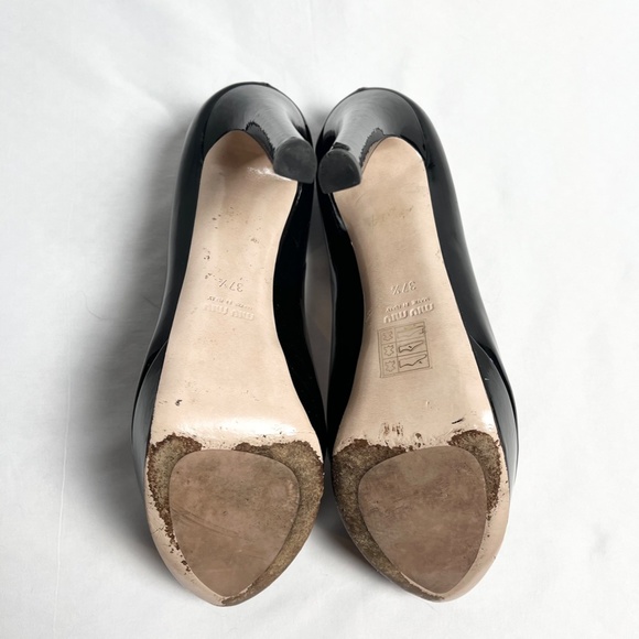 Miu Miu Black Patent Leather heels - Picture 3 of 3